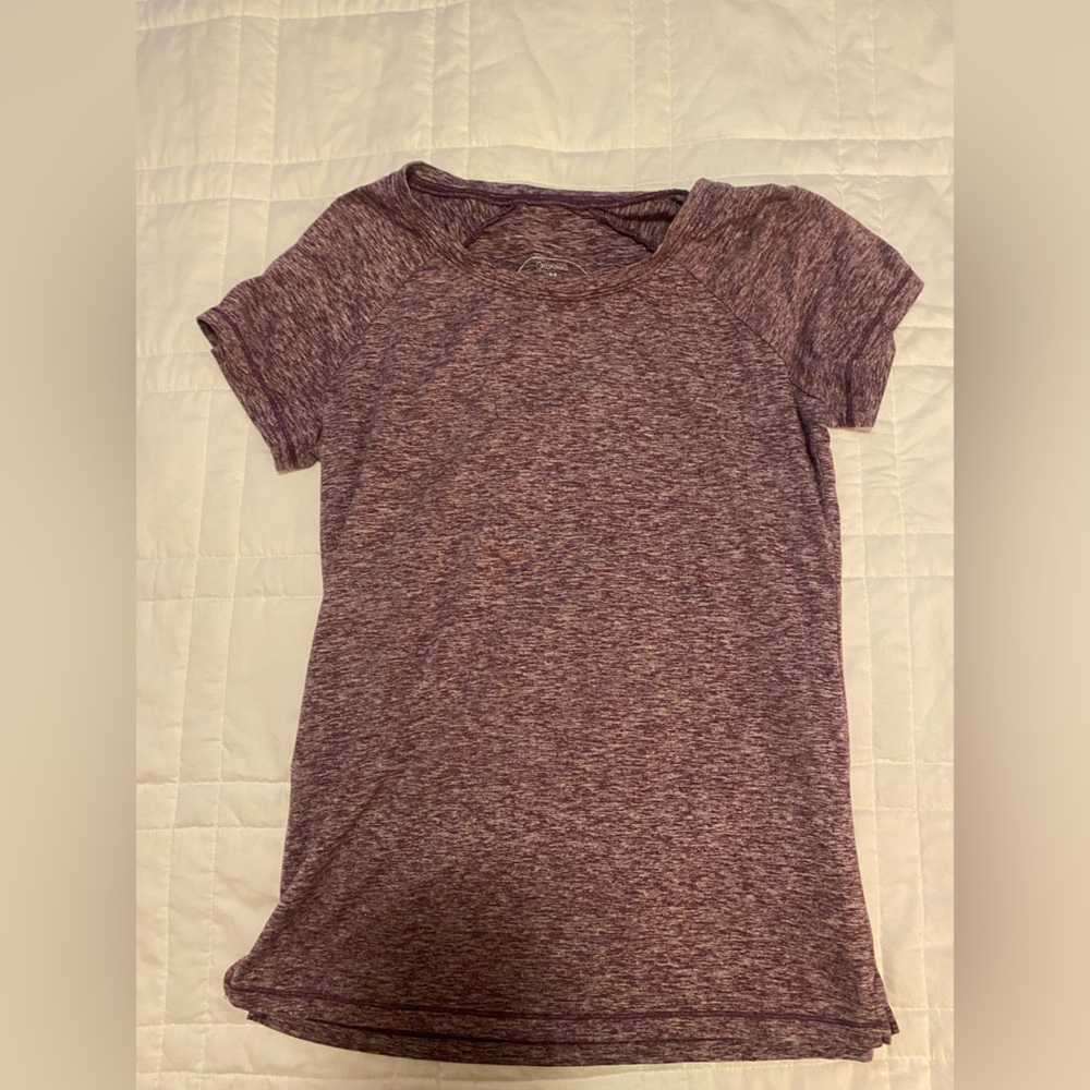 Oiselle Heathered Purple Workout Shirt
